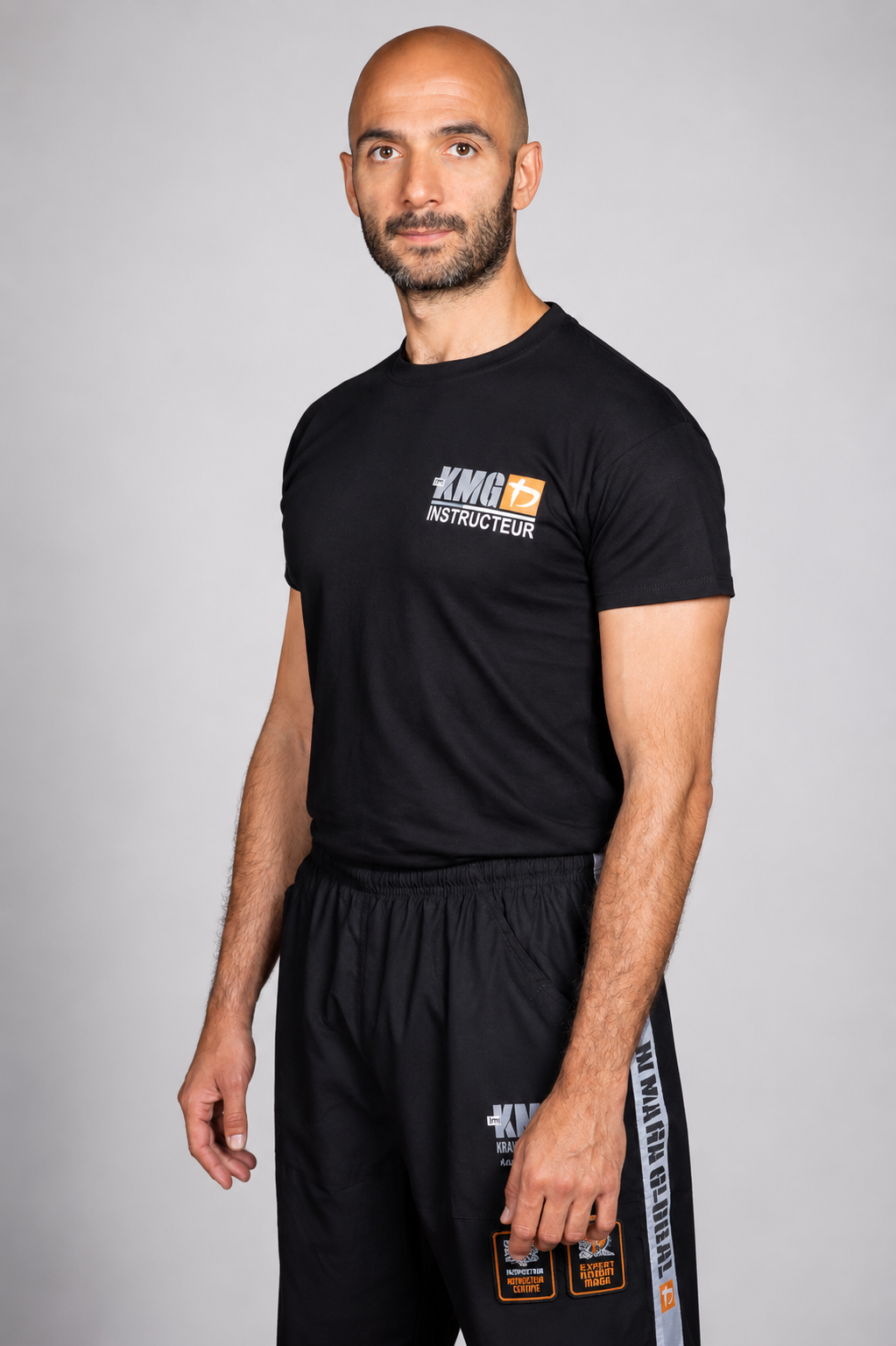 T-Shirt Mixte Instructeur Manches Courtes noir Regent