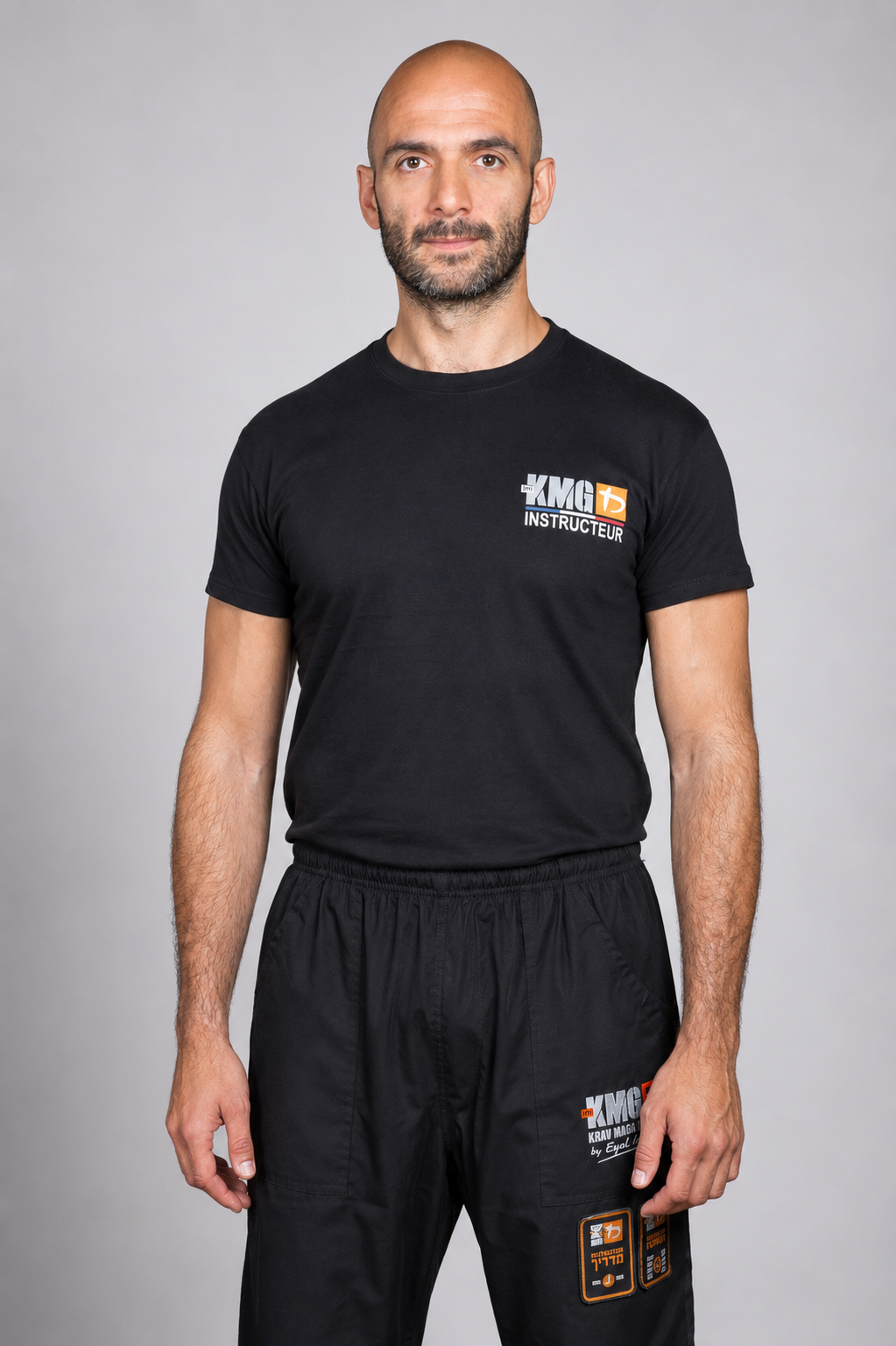 T-Shirt Mixte Instructeur Manches Courtes noir Regent