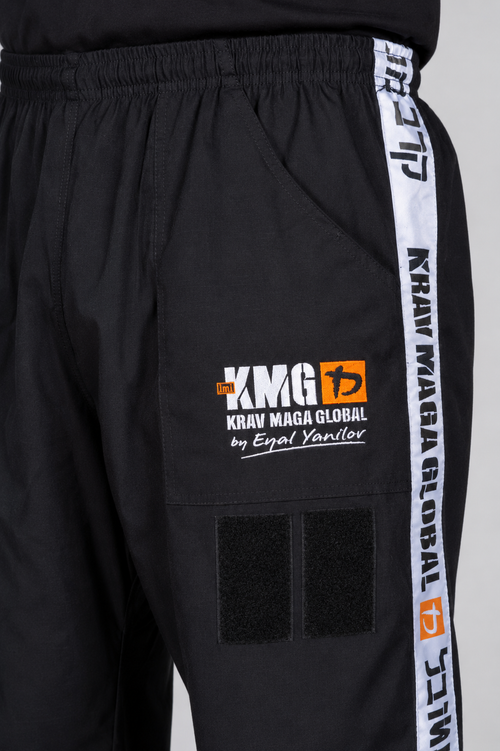 Pantalon Mixte Noir Coton